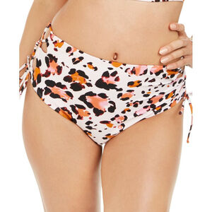 NWT HULA HONEY "Wild About You" LEOPARD Bikini Bottom HIGH WAIST TEEN GIRL XS